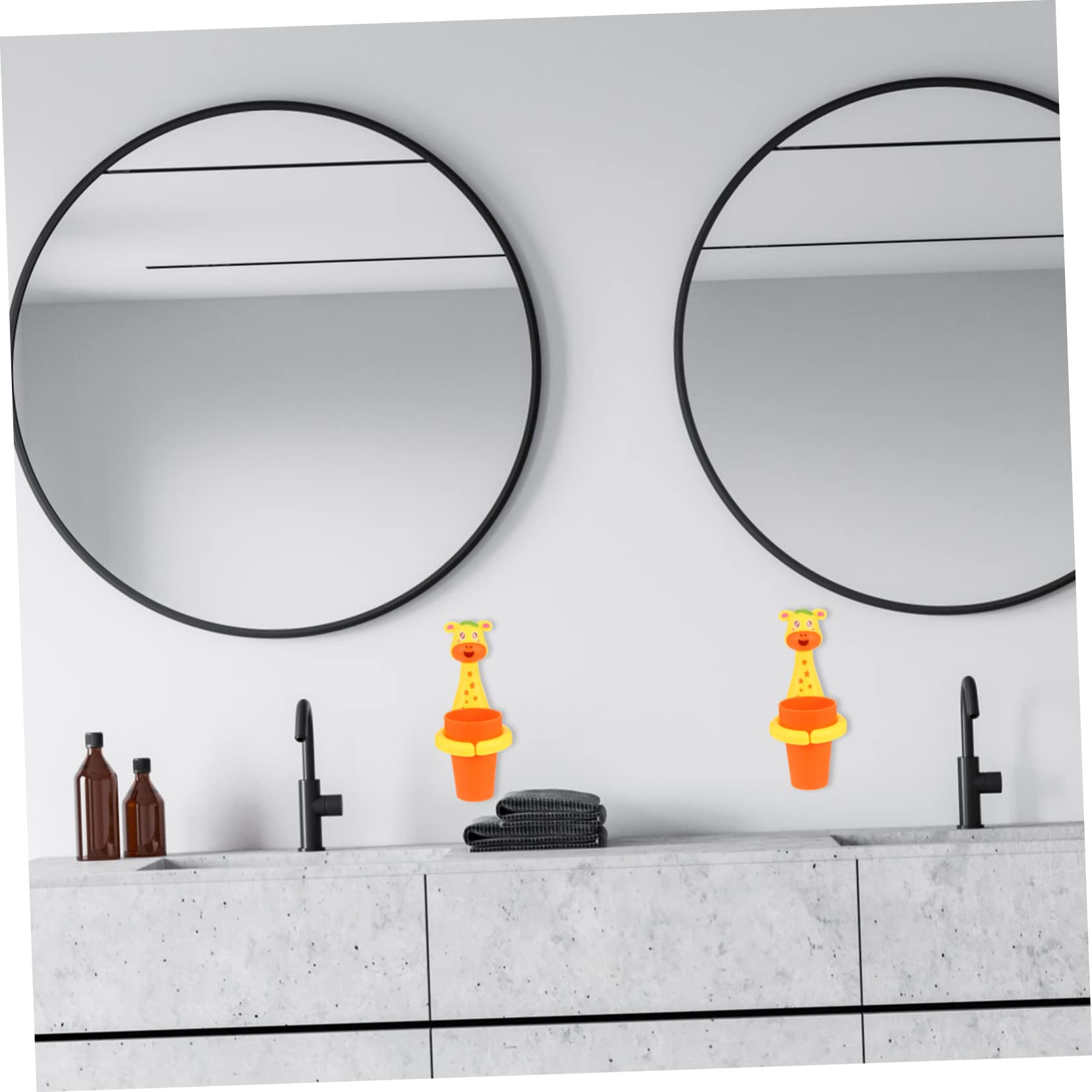 MAGICLULU 3 Set Di Porta Spazzolini Da Denti in Plastica Pp Per Montaggio A Parete