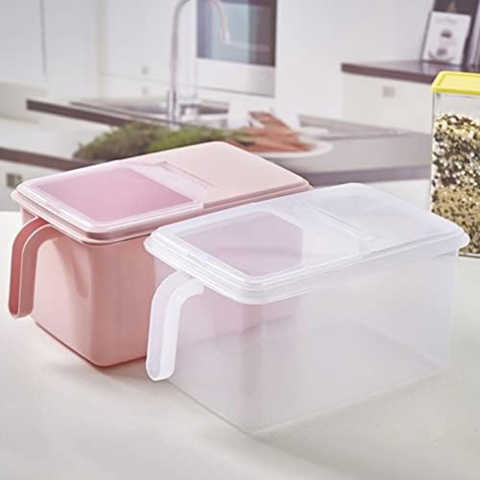 Rice bin, 6kg, insect-proof, moisture-proof, airtight, large capacity, stylish rice storage, rice bin in bag, rice storage, rice storage container, rice case, rice storage bin, kitchen storage, light