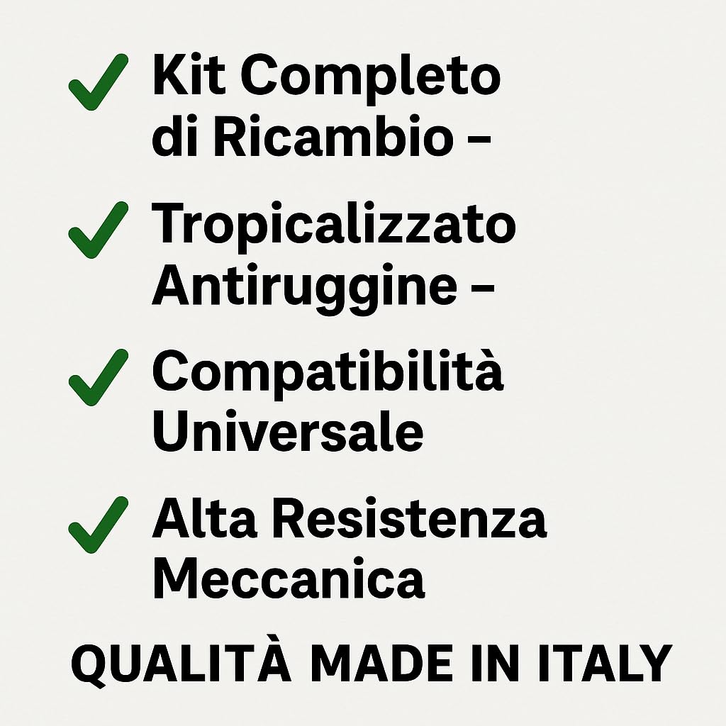 Bullone per Giunto Ponteggio Edile, Made in Italy - Tropicalizzato Antiruggine per Costruzioni e Cantieri Kit Ricambio Completo con Perno, Rondella e Bullone (50pezzi)