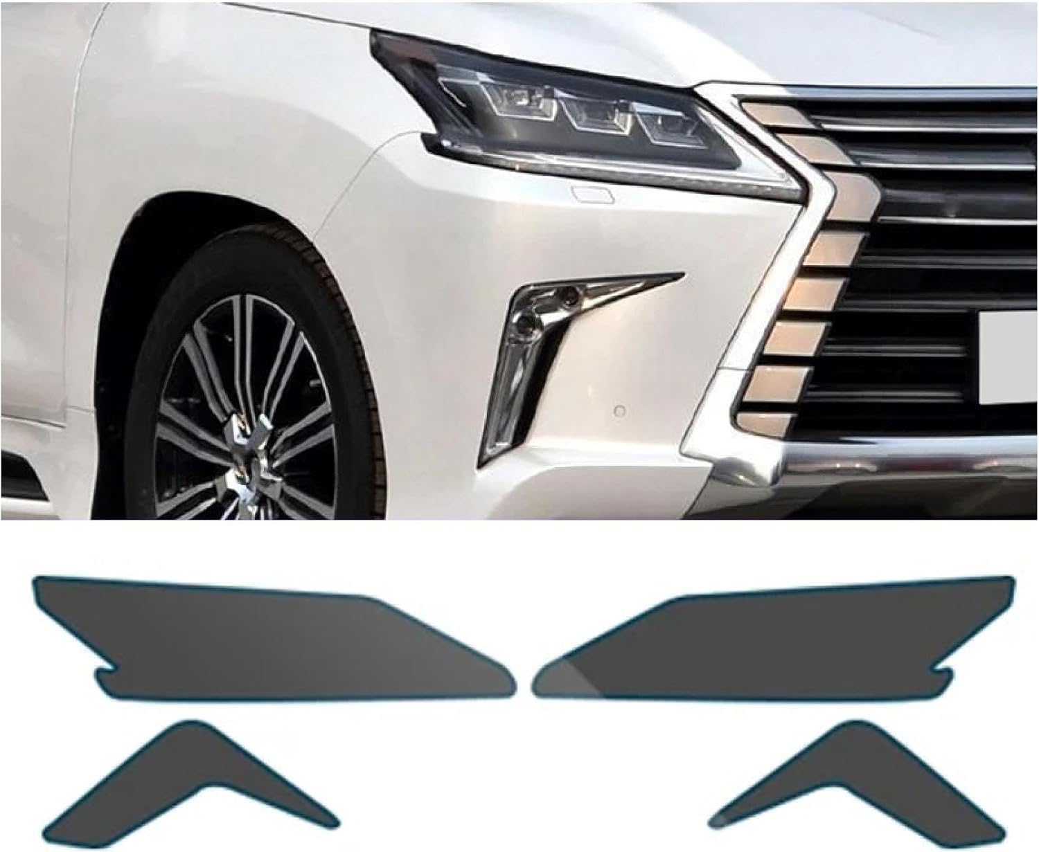 SamLng Car Front Light Film for Lexus LX 2016-2019 Precut Headlight Protective Film Car Front Headlamp Protection Film car Lights Film Headlight Anti-Scratch Non-Yellowing Protective Film