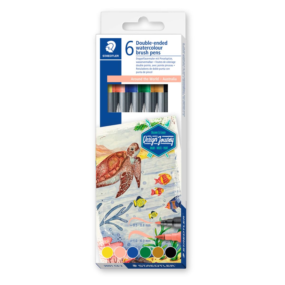 Lapiz De Grafito Staedtler Design Journey 100A Lumograph Aquarell Blister De 3 255388