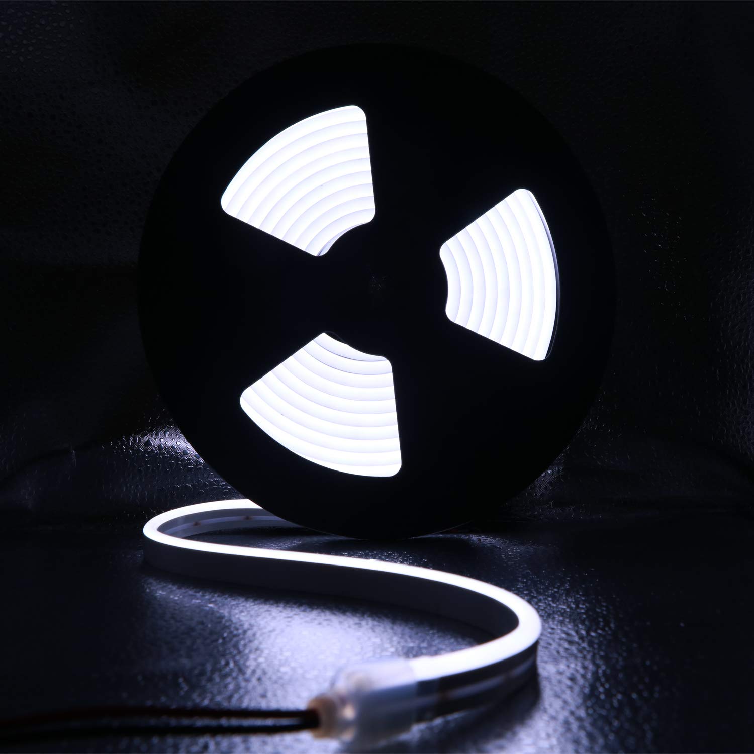 12Vdc Silicone LED Neon Light, décoration de panneau de bricolage intérieur et extérieur étanche, 15 mètres 6500K blanc froid