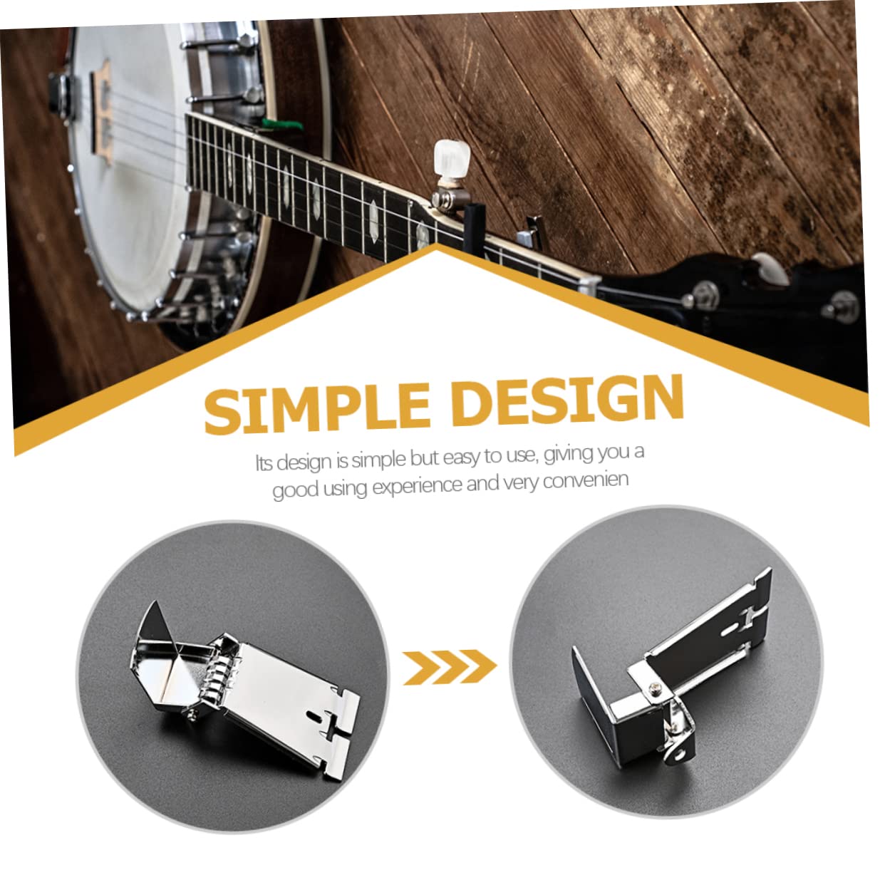 Toyvian 3stücke Banjo Tailpiece Metall Saitiger Verchromter Ersatz Für Banjo-gitarre Installieren Zubehör Für Musiker