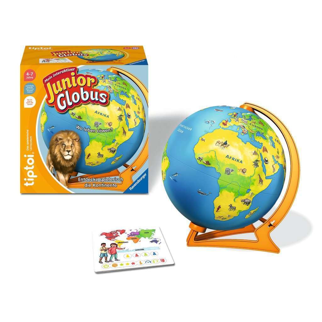 Ravensburger tiptoi 00115 - My Interactive Junior Globe: Juguetes para niños a Partir de 4 años