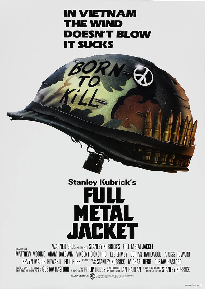 Full Metal Jacket Vietnam War Poster/Print/Picture Satin Photo Paper - A4-210mm x 297mm