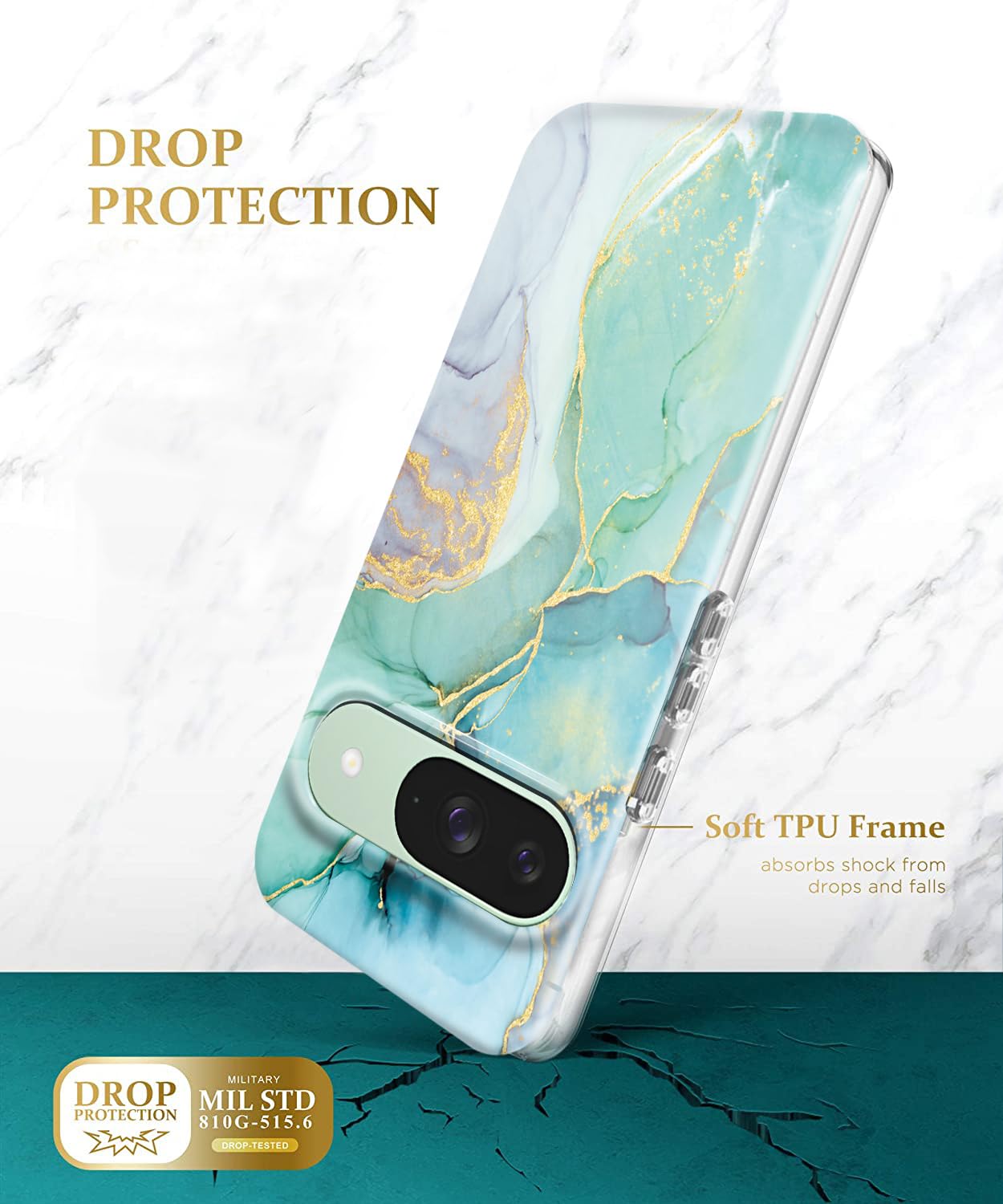 Coque Pour Google Pixel 9 Pro - Motif Marbre - Finition Brillante