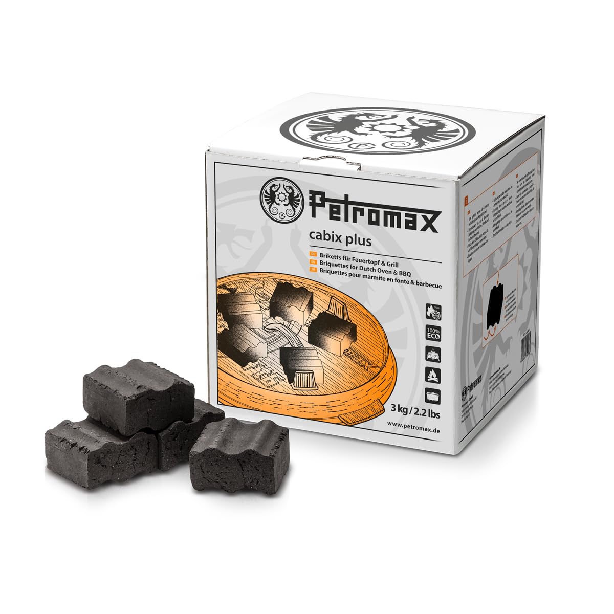 Petromax Cabix Plus Briquettes For Fire Pot & Grill - Barbecue Accessories & Fuels