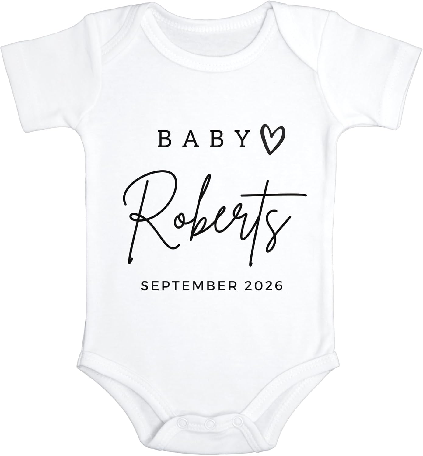 Custom Baby Pregnancy Announcement Bodysuit
