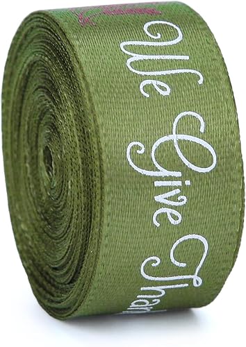 Miniatura 7 de Meseey 10 rollos en total de 50 yardas de cinta a cuadros de otoño, calabaza, hoja de arce, camión, cinta de satén de cosecha de otoño, cinta de