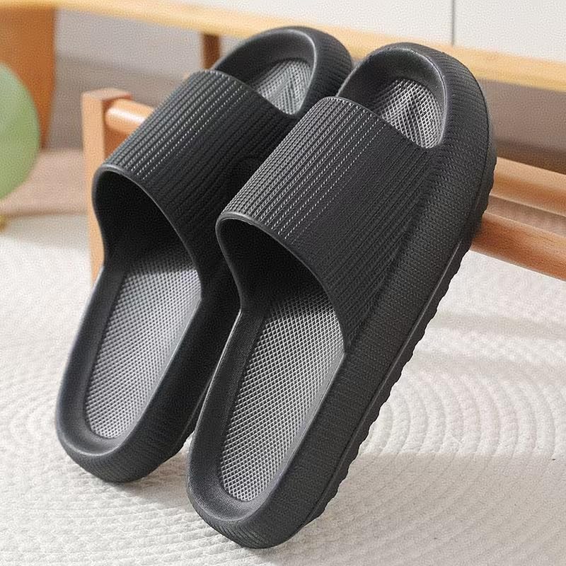 Cloud slippers for Women and Men,Pillow Slippers for Women and Men, House Slippers,Shower Shoes,Indoor Slides, Ultimate Comfort，Cushioned Thick Sole, Lightweight, Thick Sole, Non-Slip, Easy to Clean2