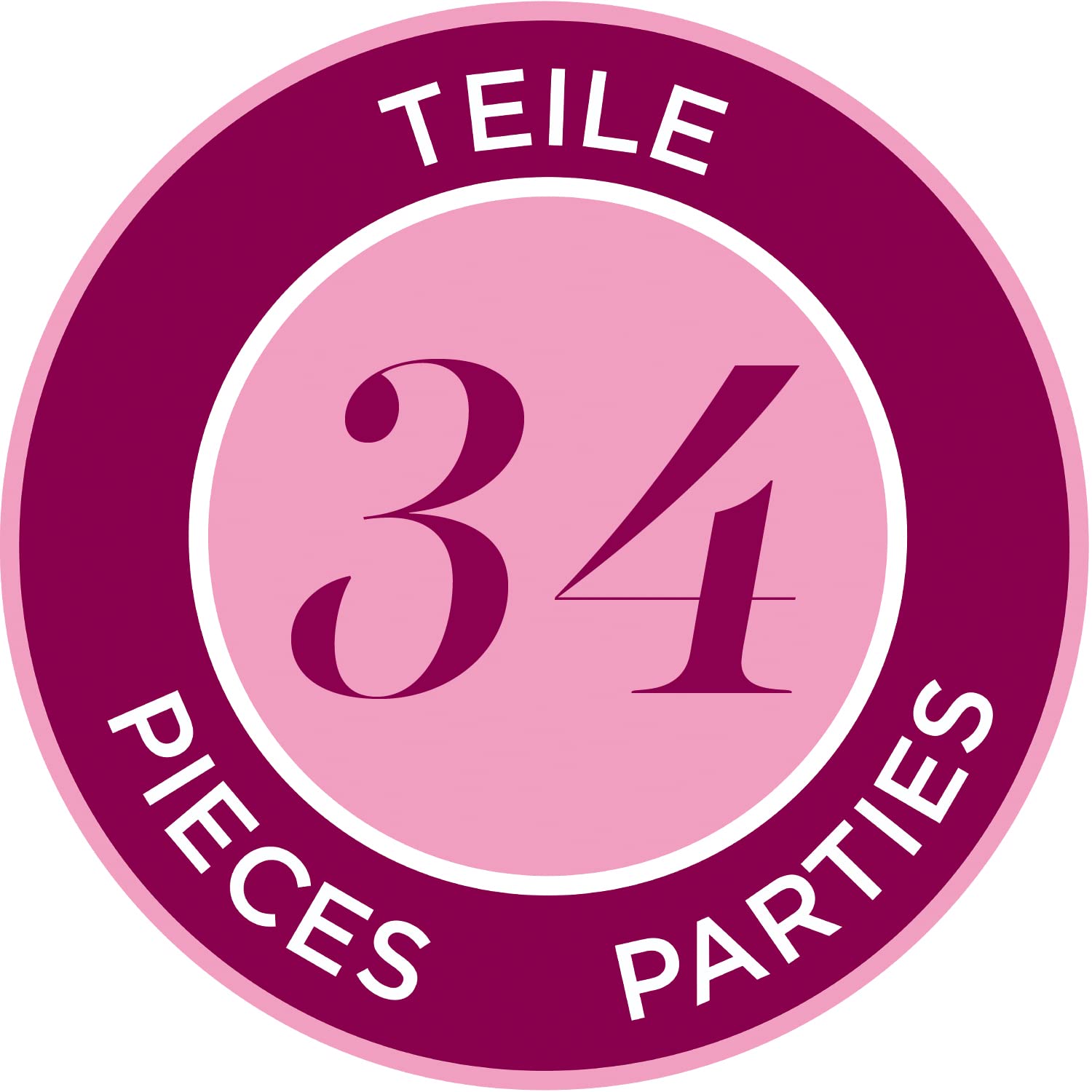 Götz 3402239 Parrucchiere per bambole - Accessori per acconciature e parrucchieri - Set per lo styling da 35 pezzi e set per il trucco per bambole e teste per il trucco