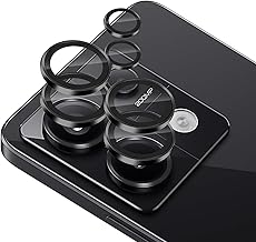 Haofun 2 Stück Kameraschutz für Xiaomi Redmi Note 13 Pro 5G für Panzerglas, Ultra-Klar Kamera Schutz, 9H Schurzglas Folie Individuelle Ring aus Metall (Space Schwarz)
