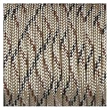 MINGMIN-DZ Campingseil Dia.4 mm 7 Strang Kern Paracord für Fallschirmkabel Lanyard Camping Klettern Camping Seil Wandern Wäscheleine Nylon-Seil (Color : Camo Sand, Length(m) : 20M)