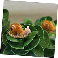 Vista 8 de HAKIDZEL 8Pcs Micro Landscape Snail Figurines Miniature Snail Figures Snail Model Snail Garden Statue Snails Statues Ornament Home Ornament Tea pet