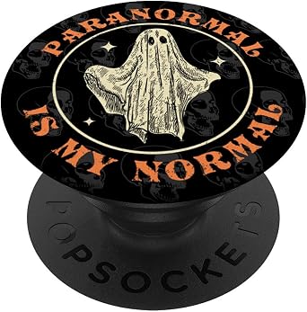 Paranormal is my Normal Investigator Ghost Hunter Halloween PopSockets Swappable PopGrip