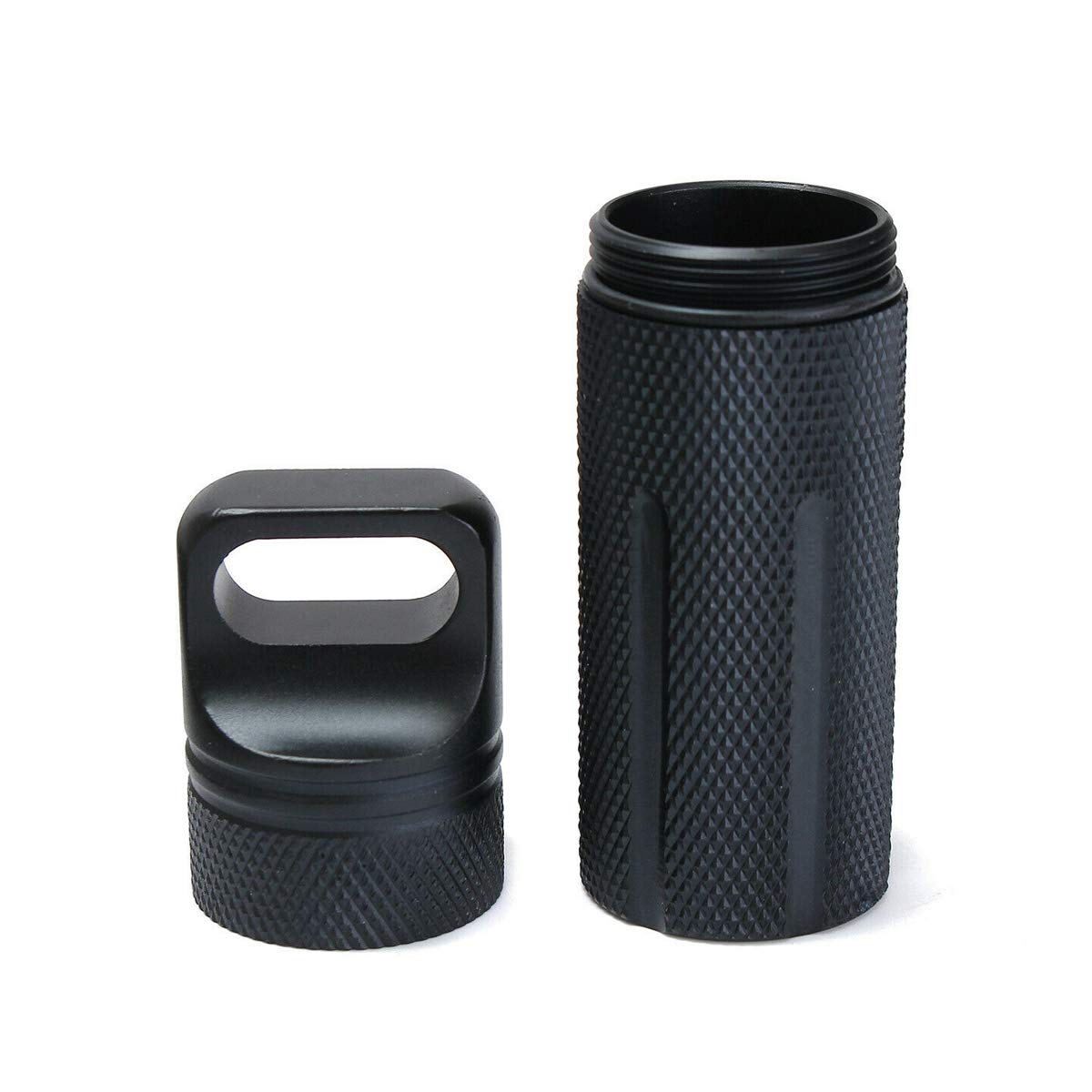 BE-TOOL Bouteille étanche En Métal Pour Disque U, équipement De Pêche, Noir (tête Pointue