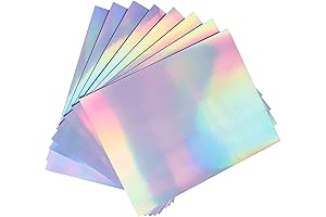 Holographic Inkjet Sticker Paper Unleash Your Creativity 8.5 x 11 Inches Dries Instantly