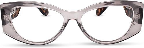 Miniatura 1 de Gray Vogue - Gafas de lectura de ojo de gato de gran tamaño para mujer, para lucir elegante con alta visión, cómodos lentes de lectura para mujer