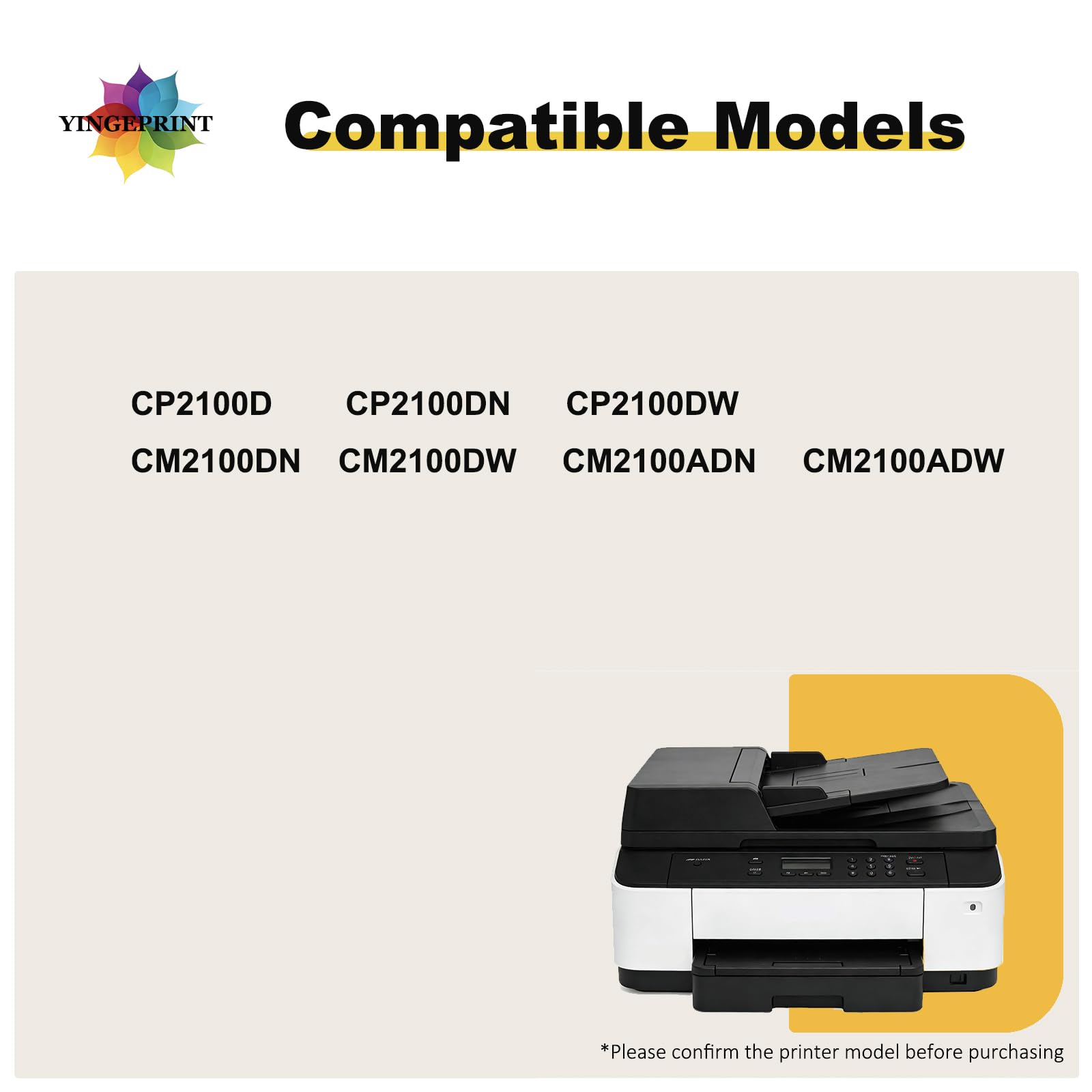 CTL-A2100H CTL-A2100HK Toner Compatibile Alta Pagine Resa Stampante Laser Colore CP2100DW CM2100DW CM2100ADW, Capacità 3000 Pagine