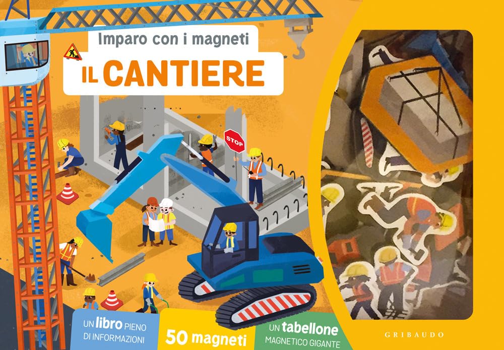 Cantiere. Imparo Con I Magneti. Ediz. A Colori. Con 50 Magneti. Con Tabellone - 4