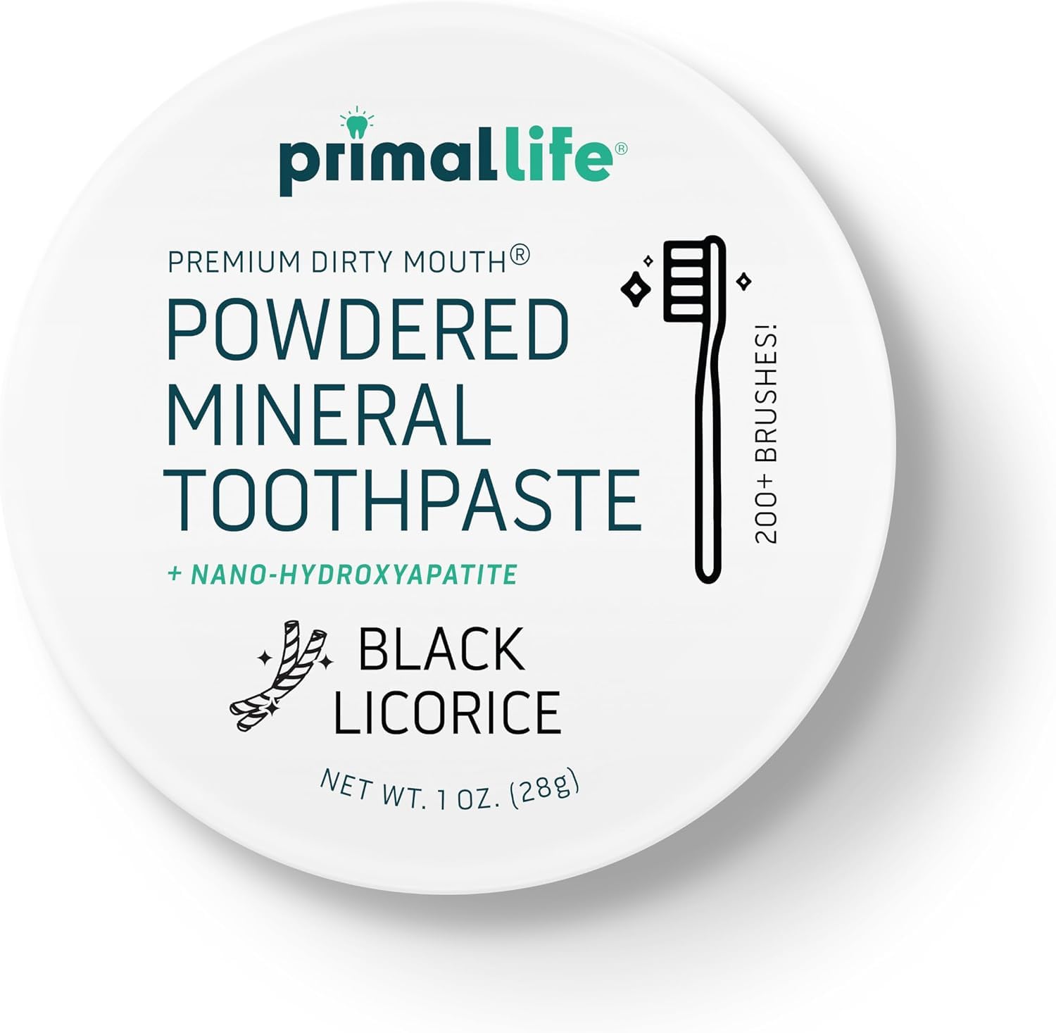 Dirty Mouth Organic Toothpowder (1 Ounce (Pack of 1), Black Licorice)