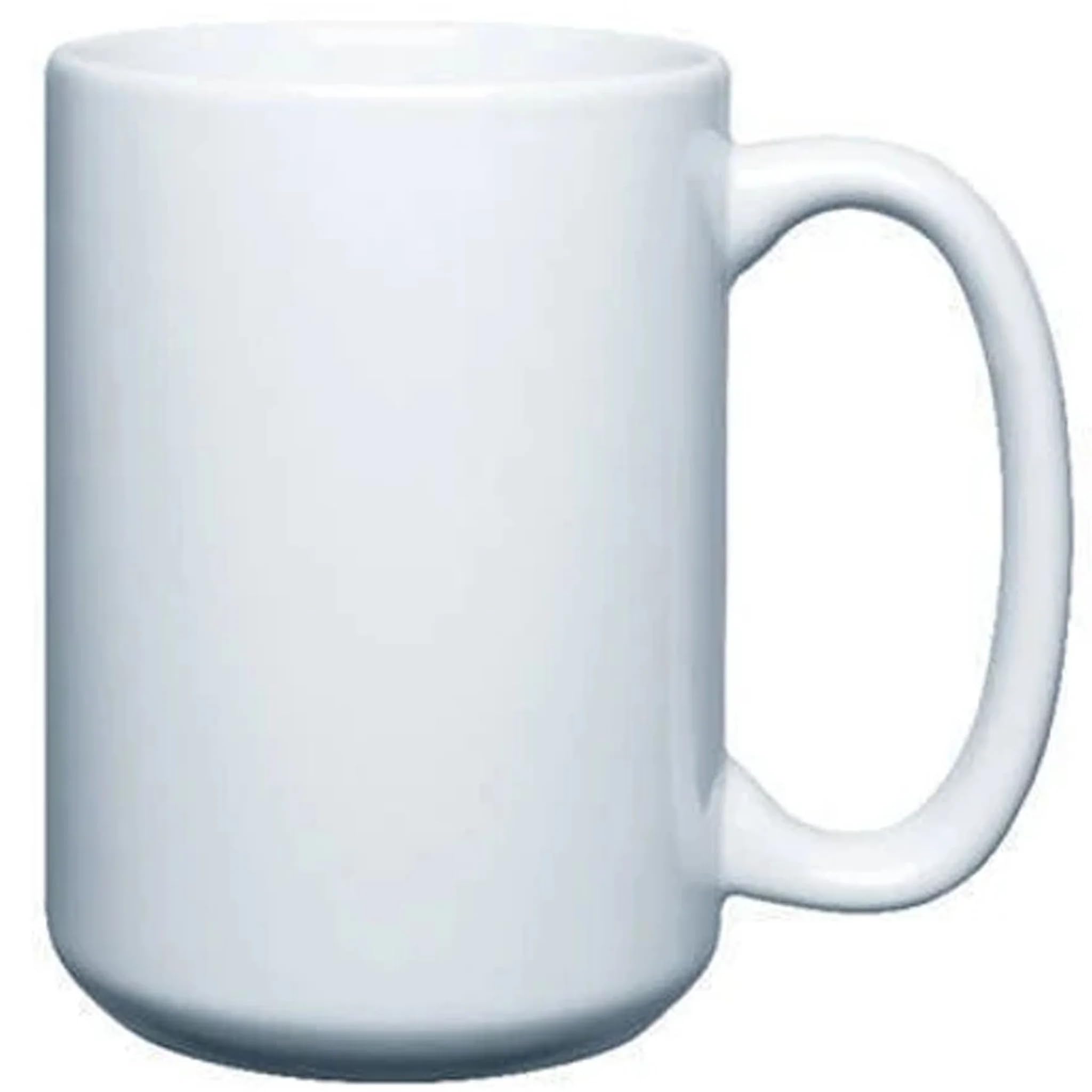 SDN CUSTOM 11oz White Mugs Bulk for Sublimation with AAA Coating, Blank Ceramic Cups Set with Handle Compatible for Oven and Mug Press, Ideal for Printing and DIY Gifts (6 Pack)