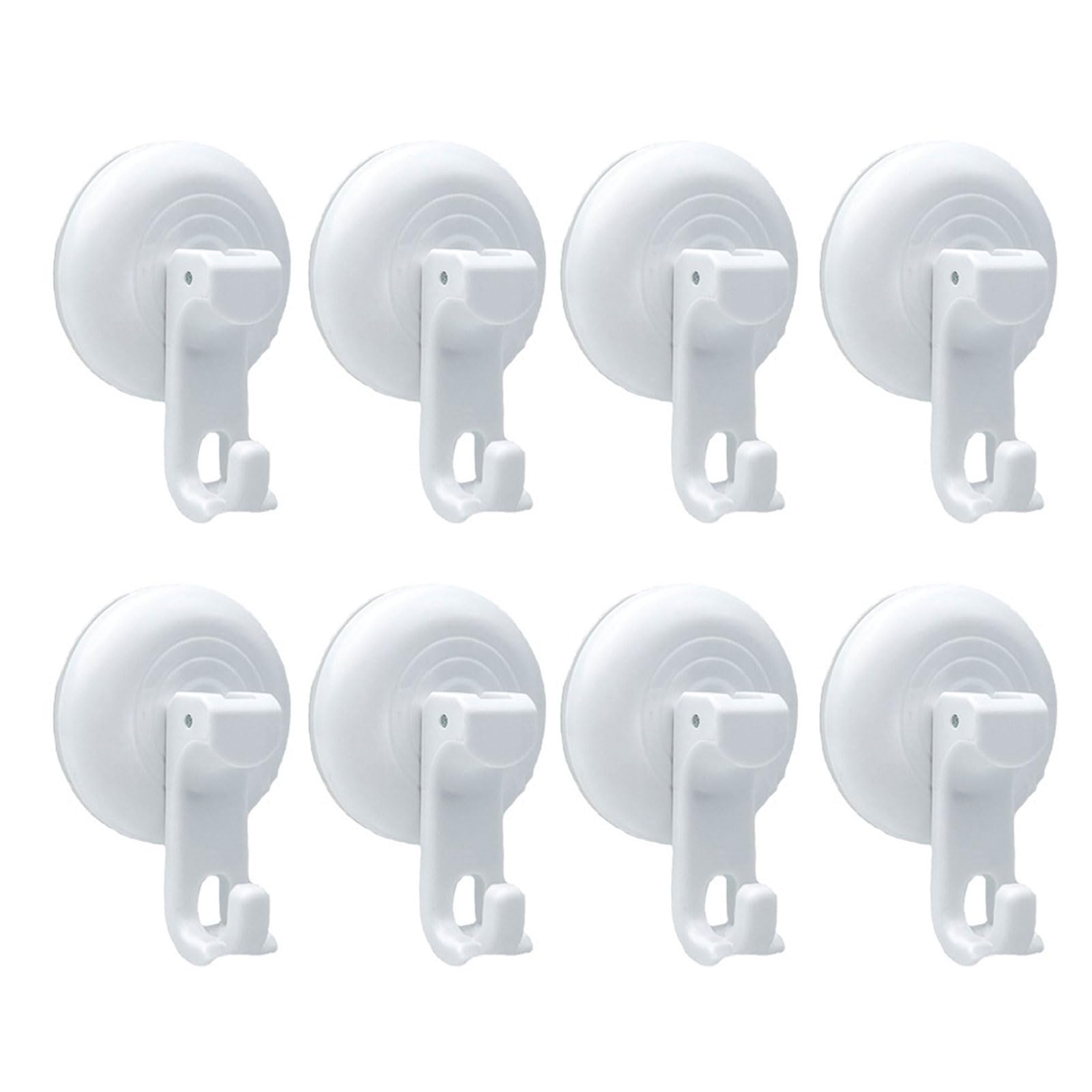 Xjdzineq 4pcs / 8pcs Bathroom Suction Cup Hanging Hooks Heavy Duty Vacuum Towel and Loofah Holders Removable Robe Storage Rack Towel Hooks