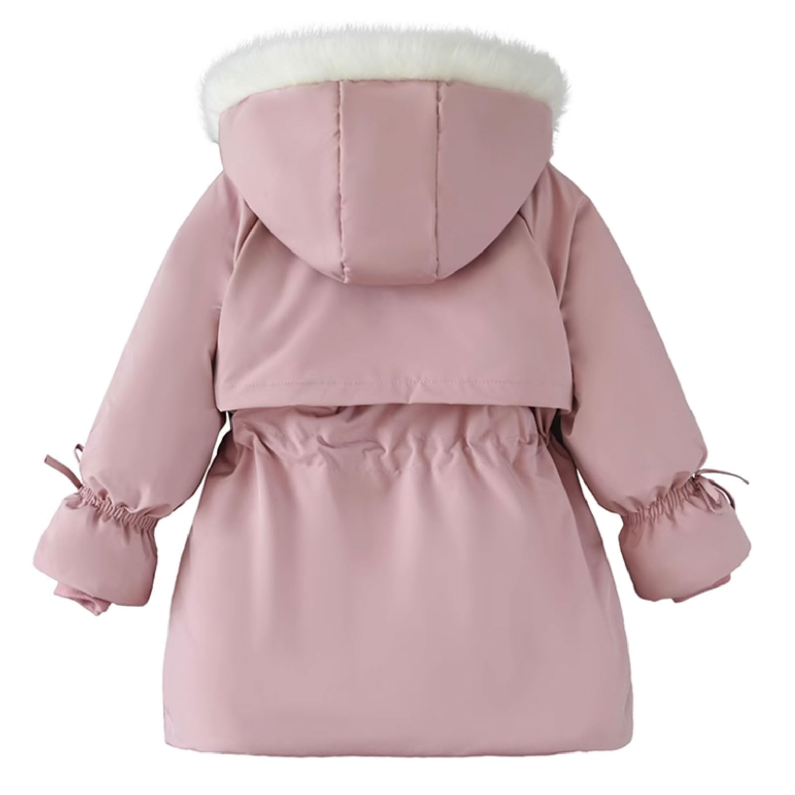Piumino Invernale per Bambina per Bambini Cappotto Invernale Caldo Spesso a Maniche Lunghe Imbottito in Pile con Cappuccio Cappotto Imbottito Antivento Capispalla