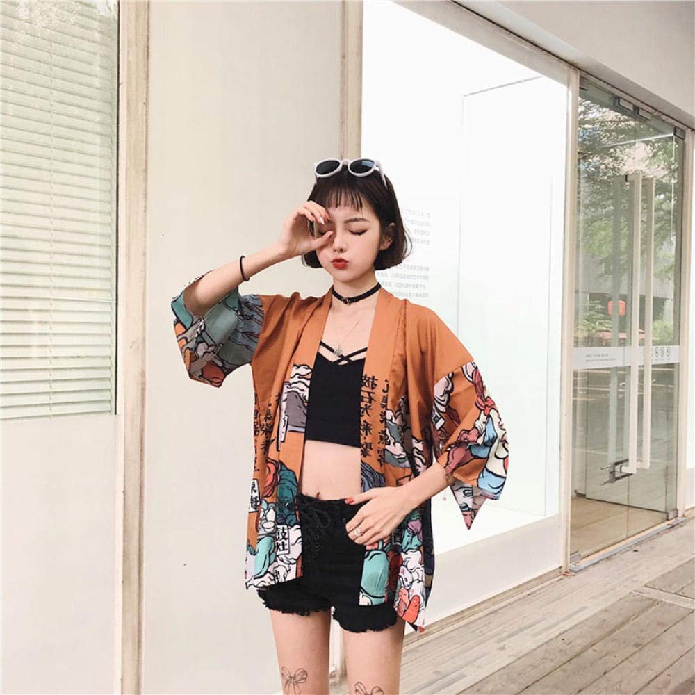 Woman Japanese Style Kimono Yukata 