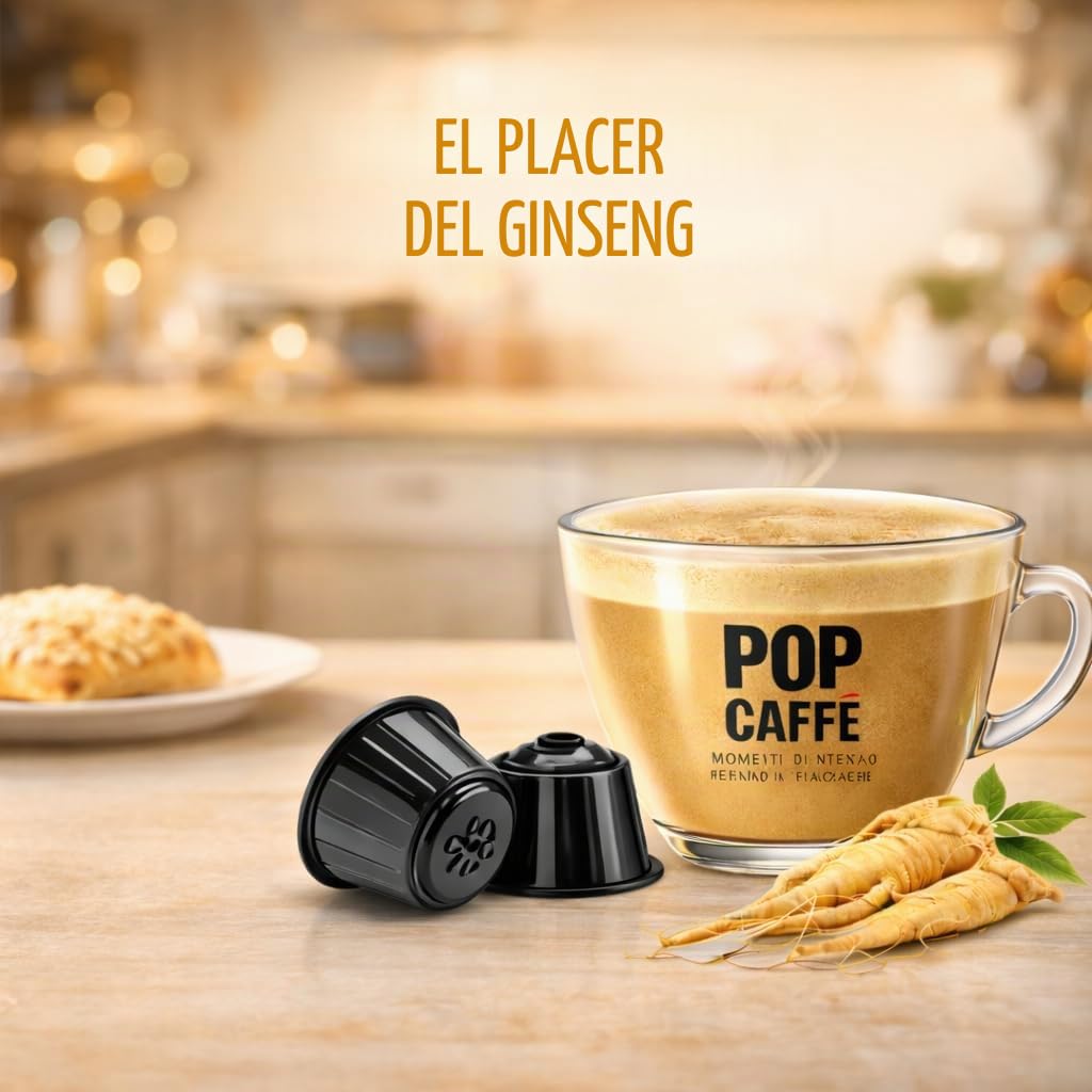 POP CAFFE' Nescafé Dolce Gusto compatible con 160 cápsulas Ginseng