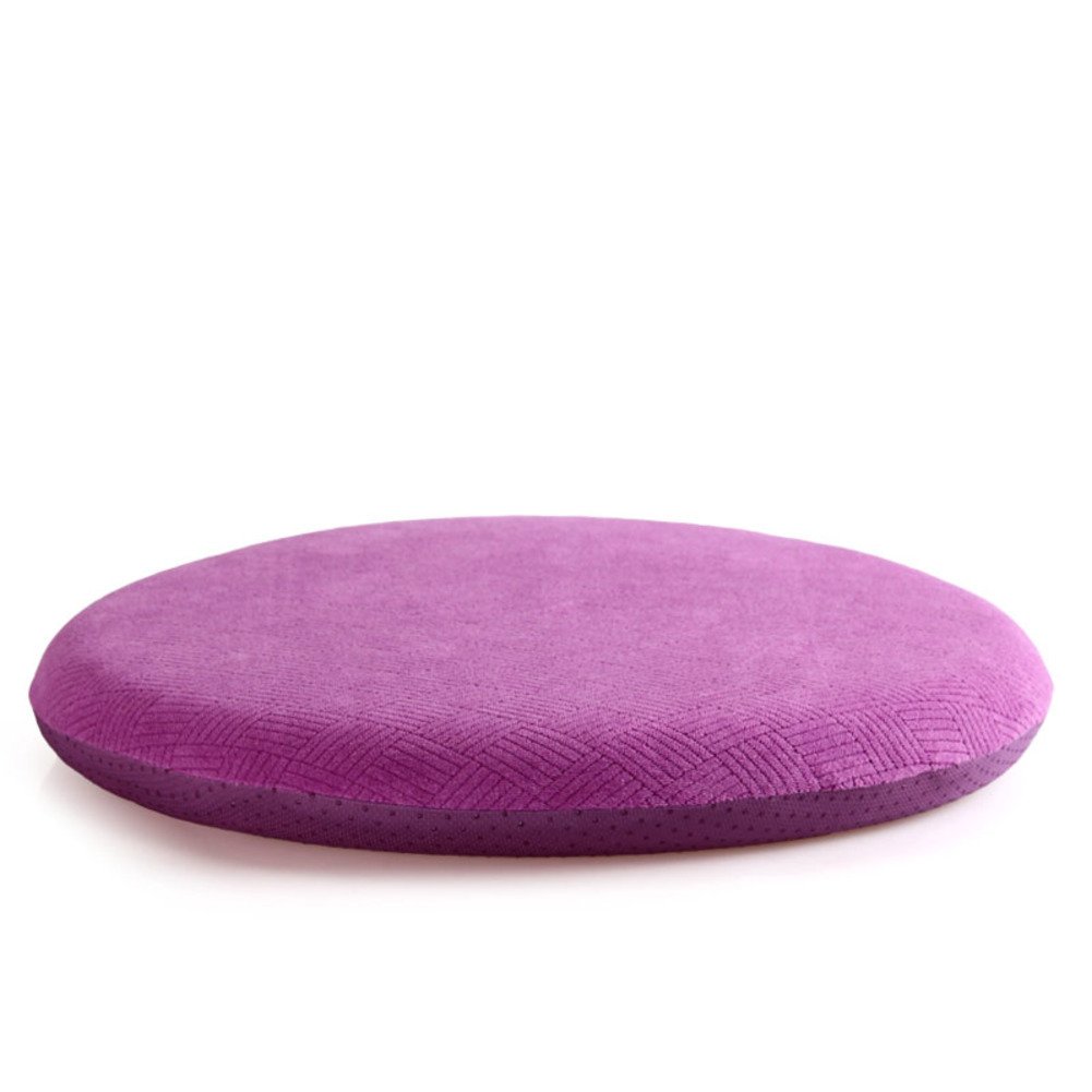 HMWPB Round Chair Pad,nonslip Seat Cushions,thicken Office Memory Foam Relieve Stress Firm Overstuffed Chair Cushion Buttocks Cushions-purple Diameter50cm(20inch)