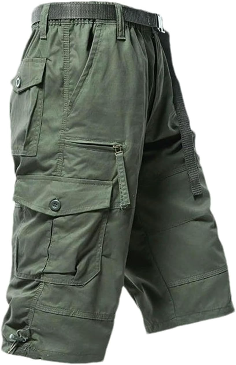JXQXHCFS Men's Cargo Shorts Tactical Joggers Casual Relaxed Fit Straight Long Shorts Streetwear Casual Cargo Pants