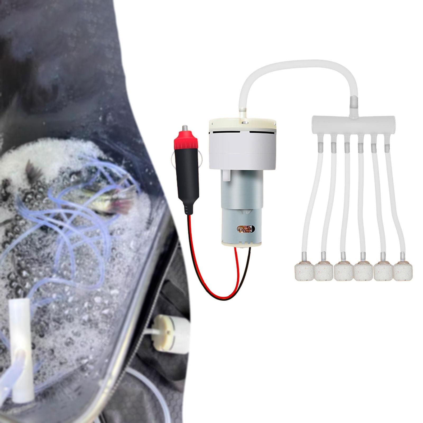 perfk Diffusore per Pompa d'Aria per Acquario Robusto con Accessori, ossigenazione, Multiuso, Portatile, Pratico, aeratore per Acquario, Silenzioso, Stile 9