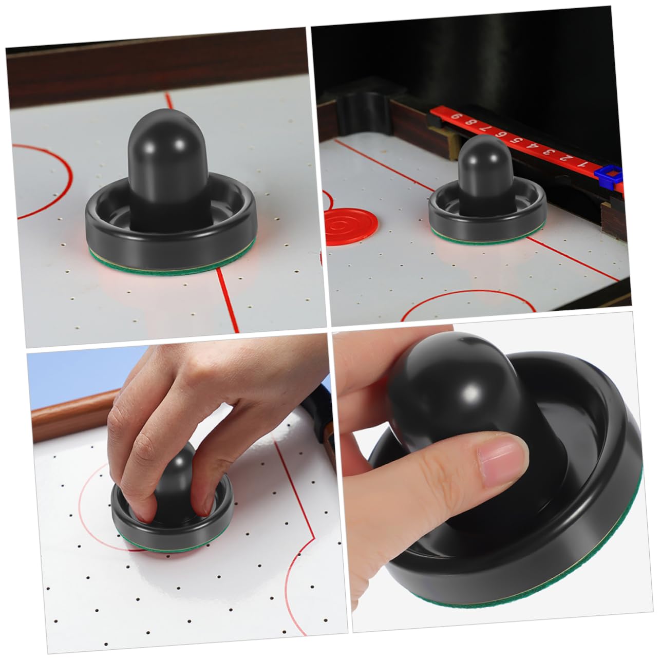 UPKOCH Accessoires De Hockey sur Air Rondelles De Hockey Pièces De Jeu De Poussoir De sur Glace en Plastique Accessoires De Jeu De Fournitures De sur Glace De