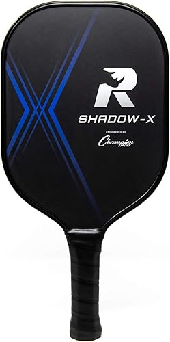 Miniatura 12 de Champion Sports - Palas de pickleball de rinoceronte: palas de pickleball para interiores o exteriores en madera, aluminio, fibra de vidrio, Borde