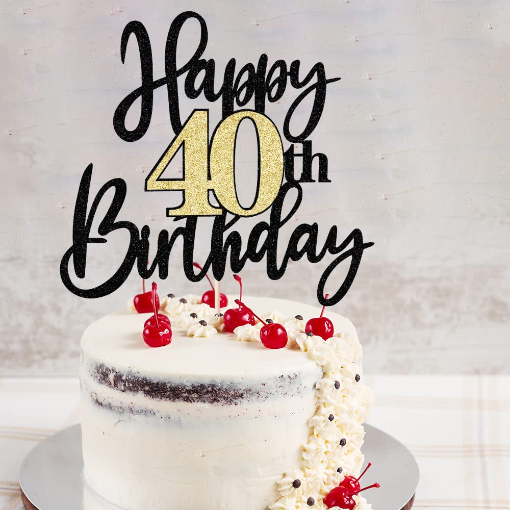 40 And Fabulous Cake Topper Svg Forty Svg Fortieth Birthday - View #7