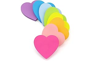 Heart Shape Sticky Notes: Adorable Notepad for Girls