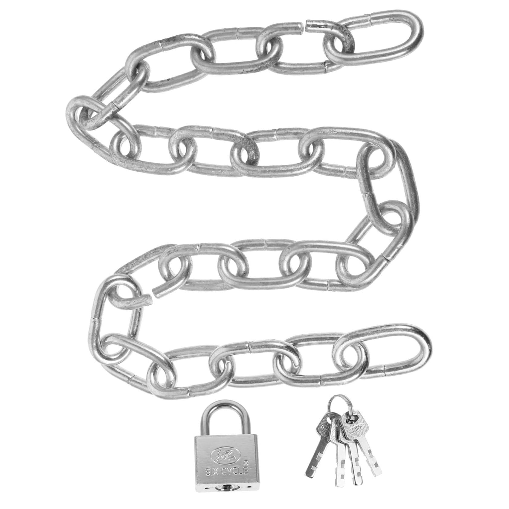 NULYLU Cycling Chain Lock 1 Set Bike Lock for Outdoor Use for Bicycles Electric Scooters and Motorcycles