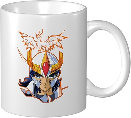 Saint Seiya Mug Classic 11oz Blanco Eco Friendly Patrón de cerámica Taza de café personalizada Taza de té