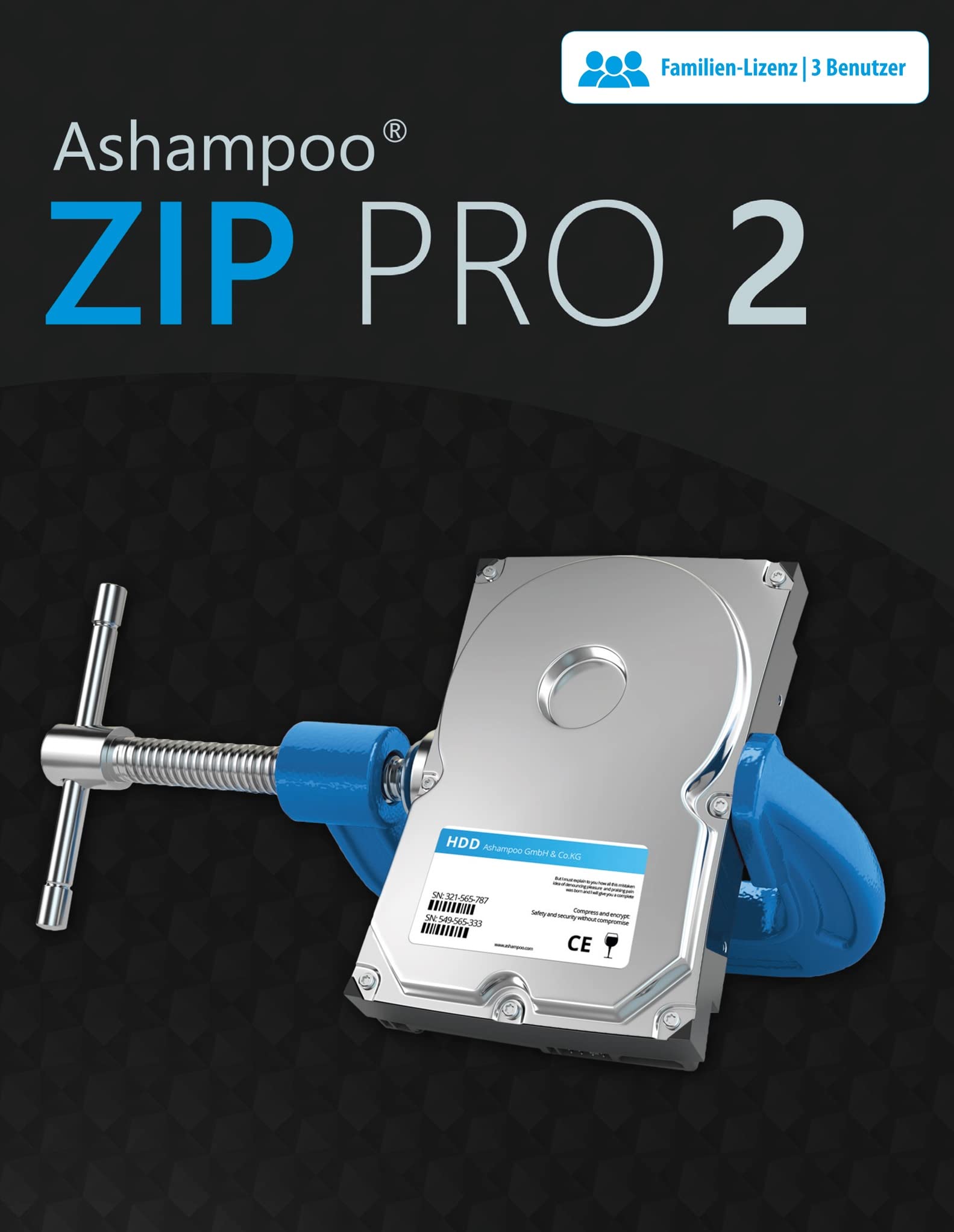 ZIP Pro 2 - 3 USER Lizenz kompatibel mit Windows 11, 10, 8.1, 8, 7