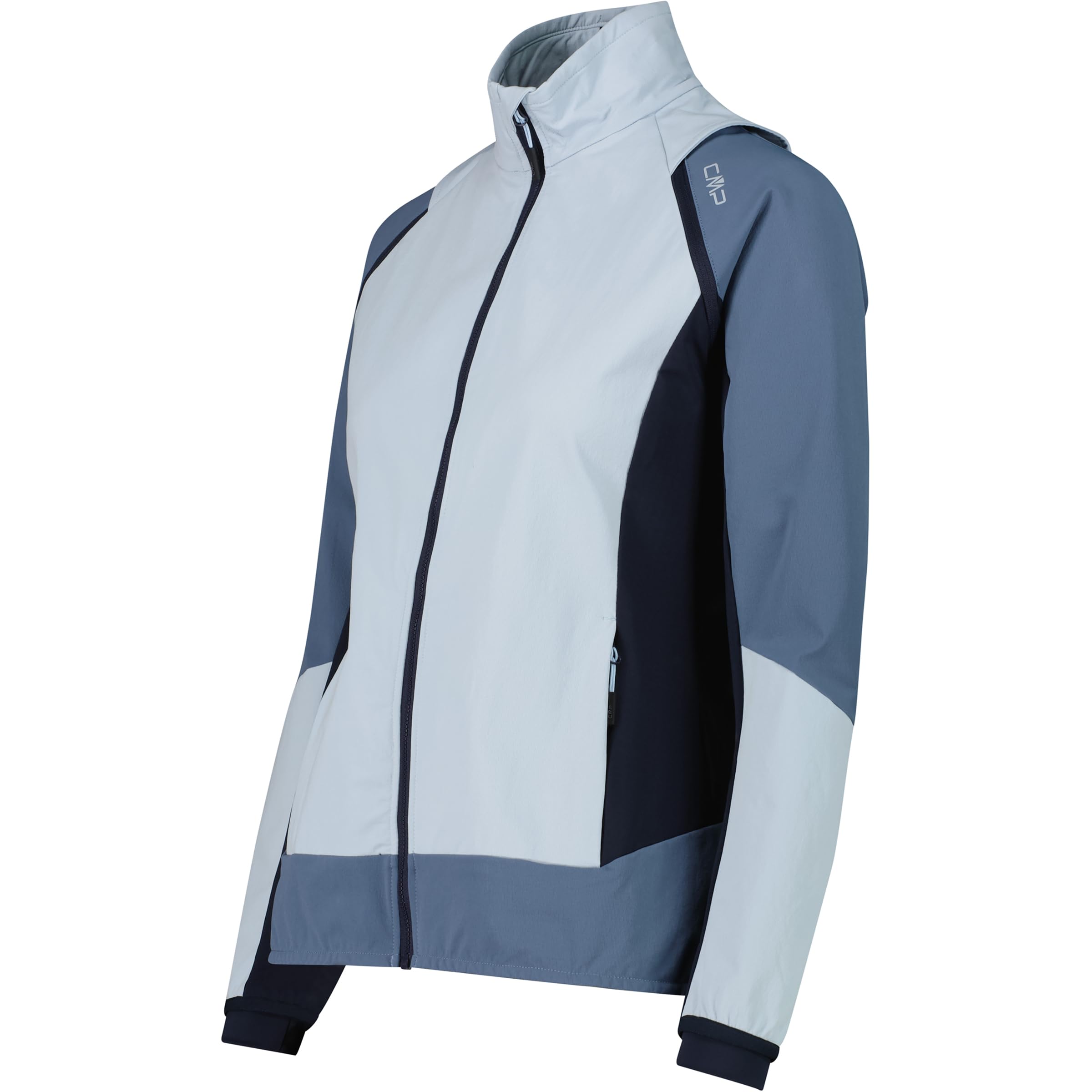 CMP Woman Jacket HYBRID with Detachable Sleeves Sky Blue