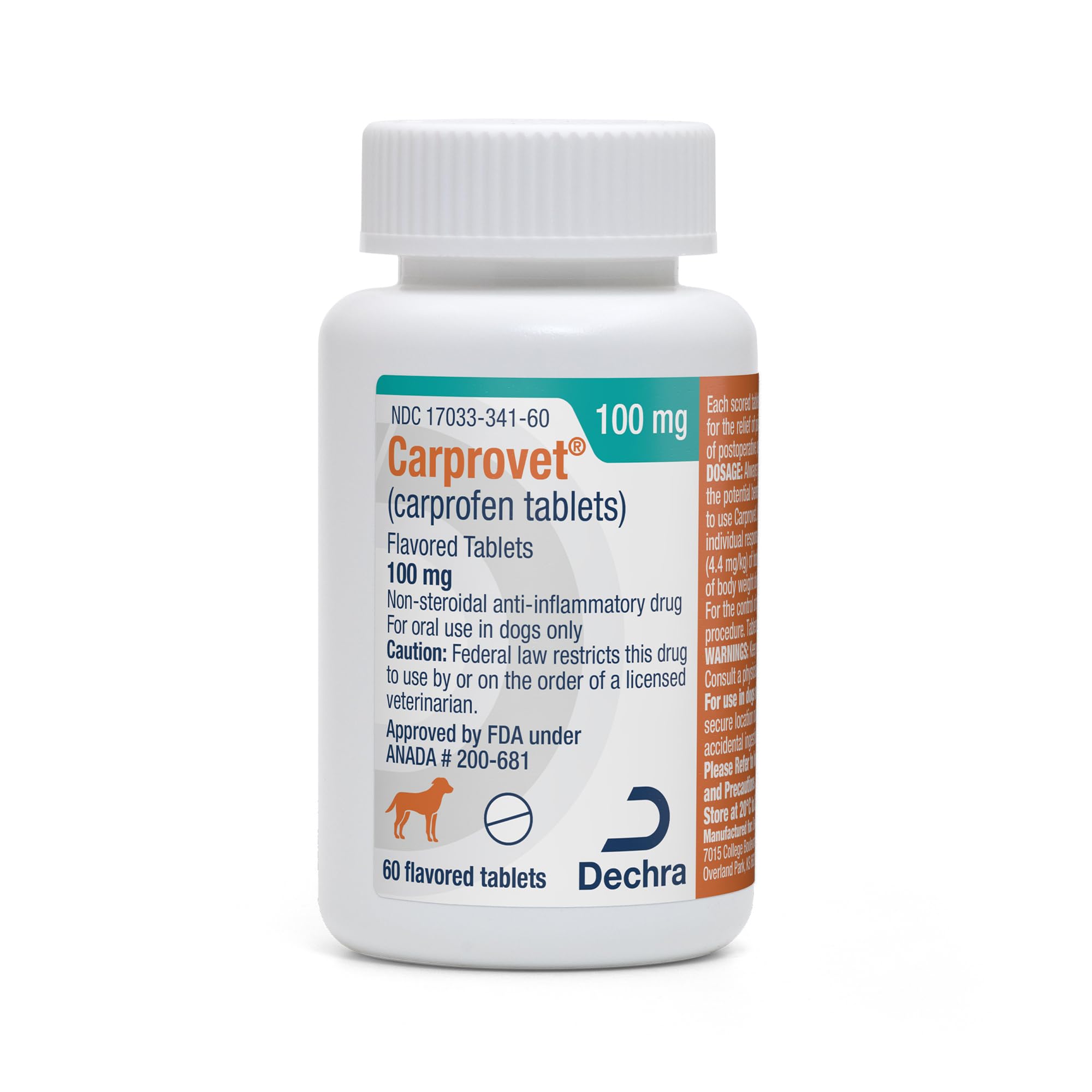 Carprovet® (carprofen Tablets) Flavored Tablets for Dogs - 100mg, 60 Tablets