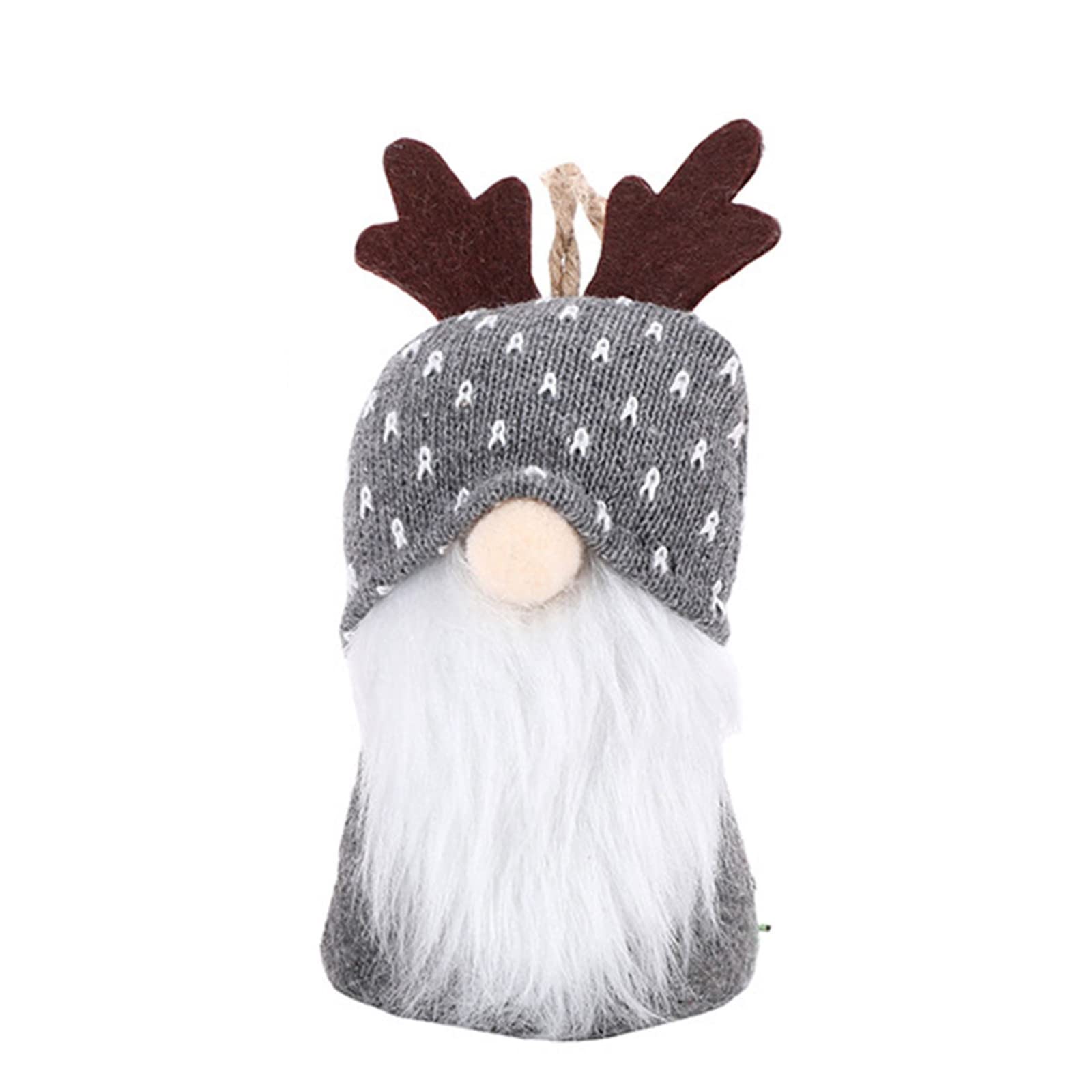 Elnwnnkc Faceless Cartoon for Doll Party Props Old Antler Christmas Decoration Table Ornament Plush Toy for Doll P Old Figure