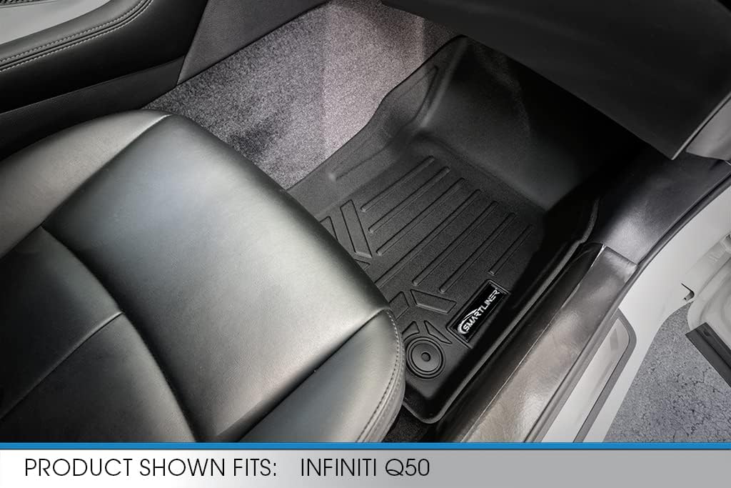 SMARTLINER Floor Mats 1st Row Liner Set for 2018-2018 Infiniti Q50 - Image 3
