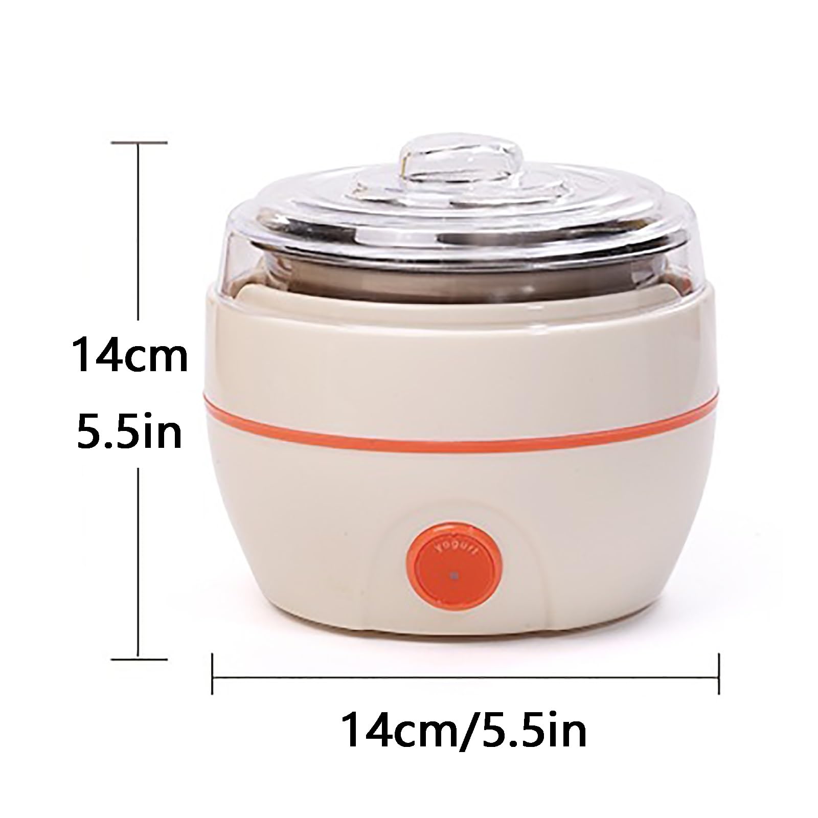 Máquinas para hacer yogur, Calefacción a temperatura constante PTC, compacta y portátil, perfecta for cocinas pequeñas uso diario