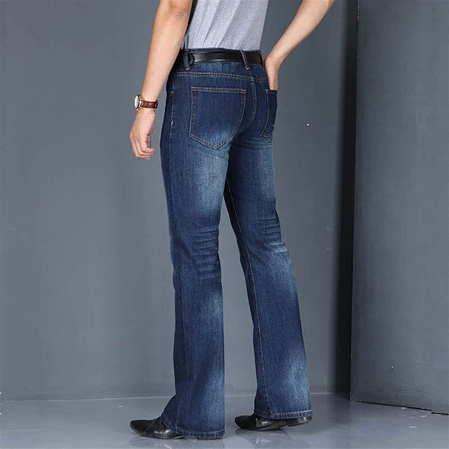 Amazon.co.jp: デニムパンツ メンズ 男性フレアジーンズブーツカット 