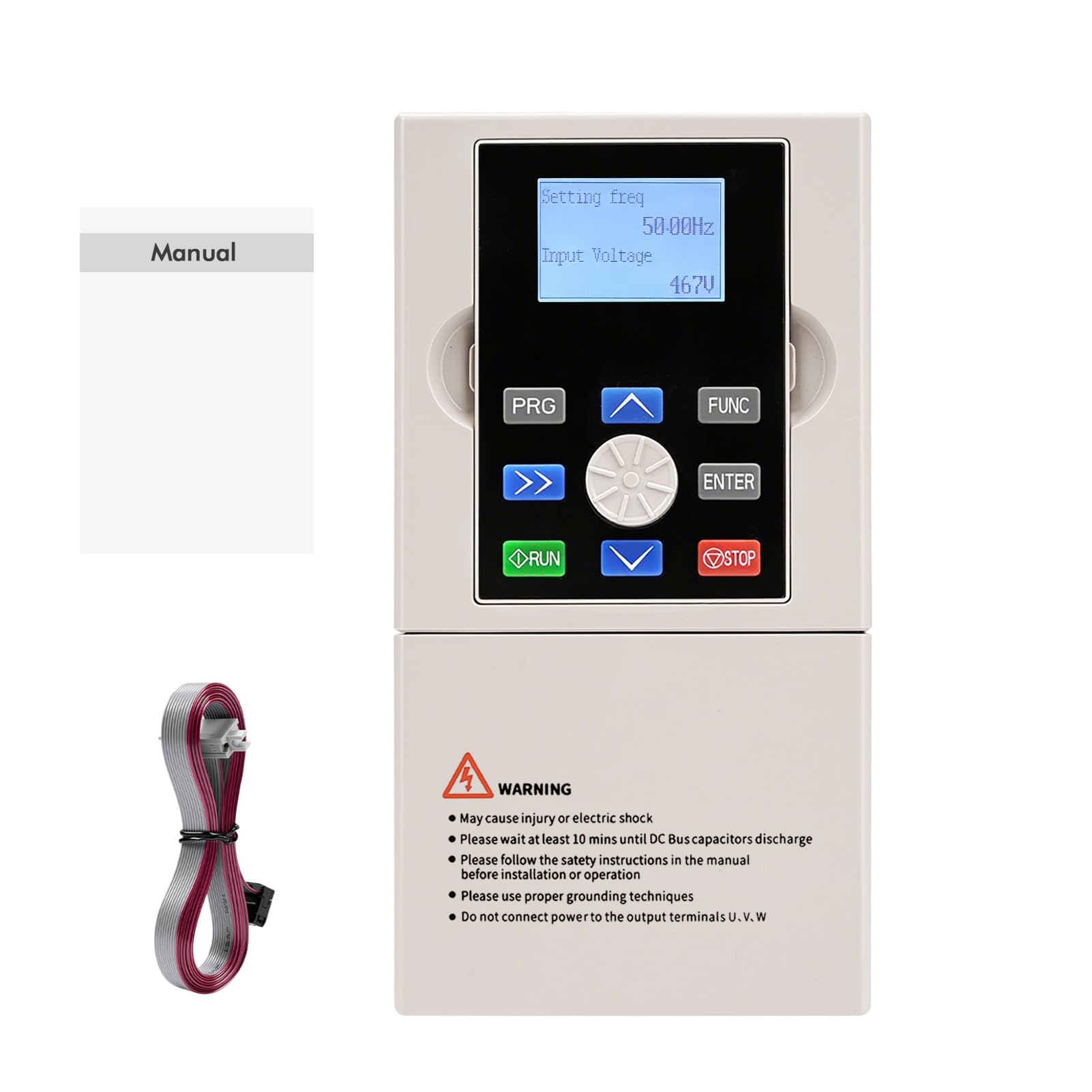Variateur de Frequence 220v 380v, VFD 2.2 kW Professionnel Convertisseur de Fréquence Entrée Monophasée 220v Sortie Triphasée 380v, Entraînement à Fréquence Variable CNC pour Ventilateurs,Pompes à eau
