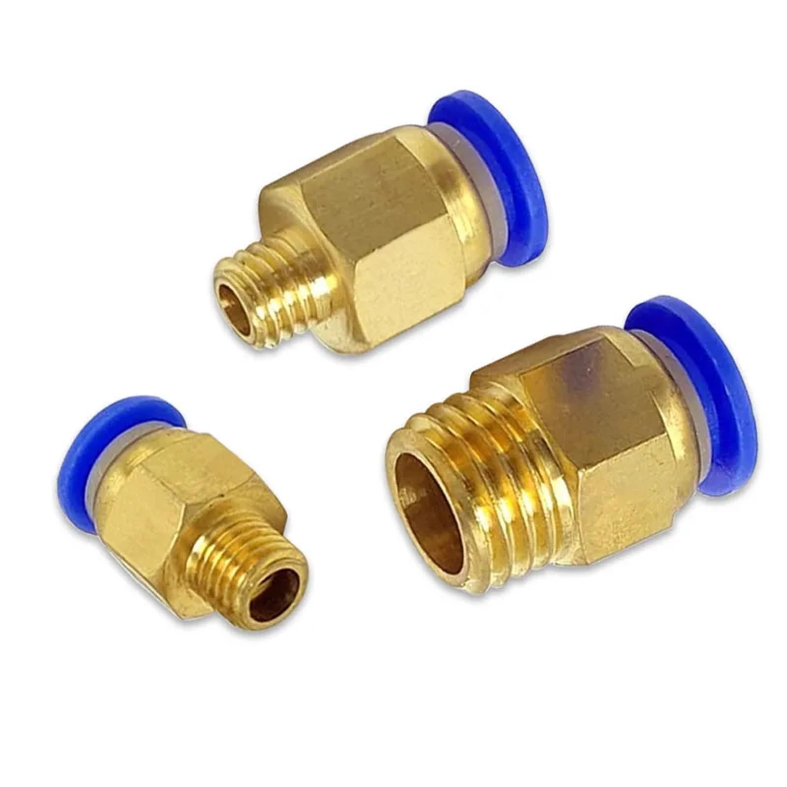 Conectores rápidos de montaje neumático para PC, M5, M6, M8, M10, M12, M14, M16, M20, 100 unidades (PC4-M5 x 0.75)