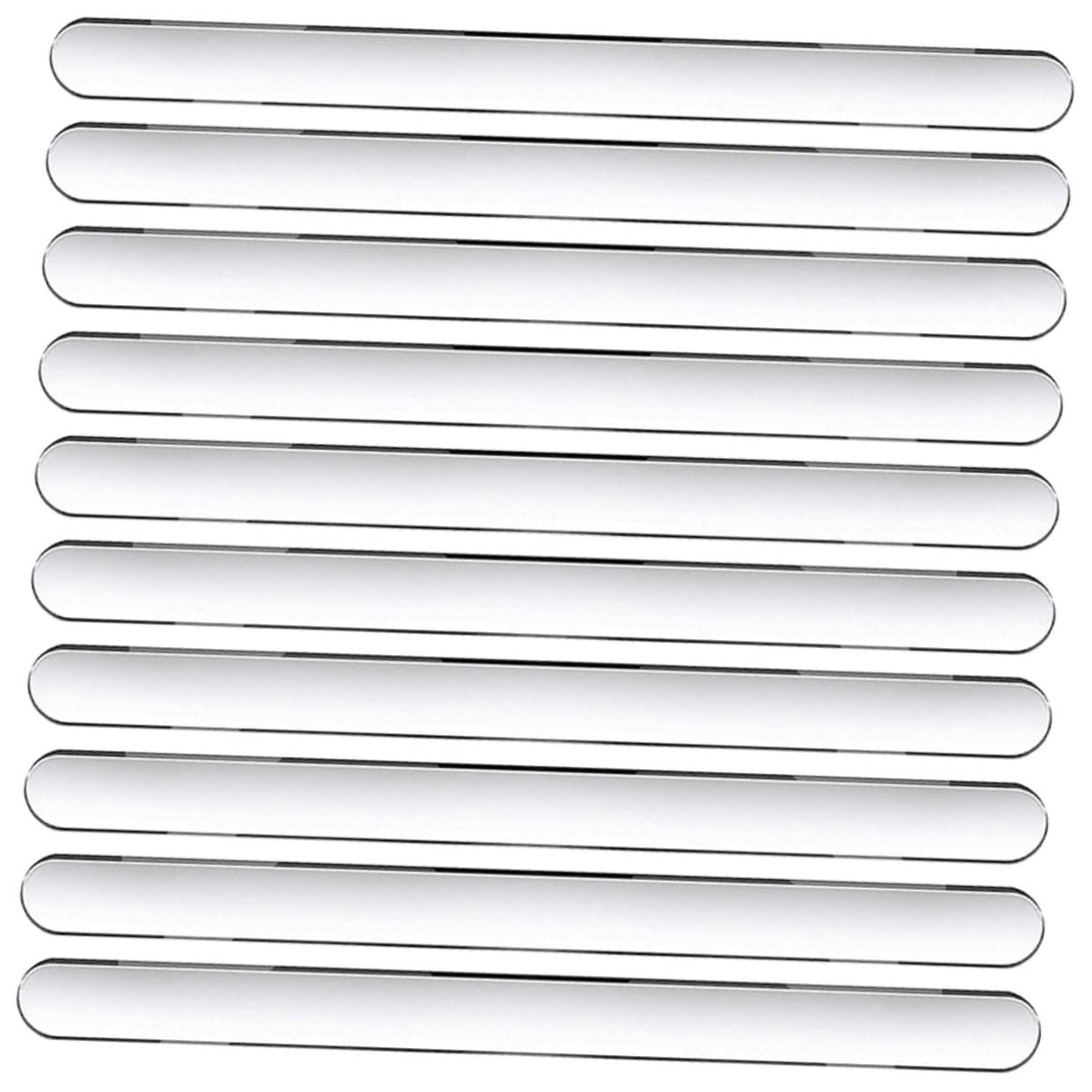 Cabilock 80pcs Transparent Acrylic DIY Ice Cream Sticks Safe Reusable Popsicle Sticks for Homemade Treats for Crafts and Cake Supplies