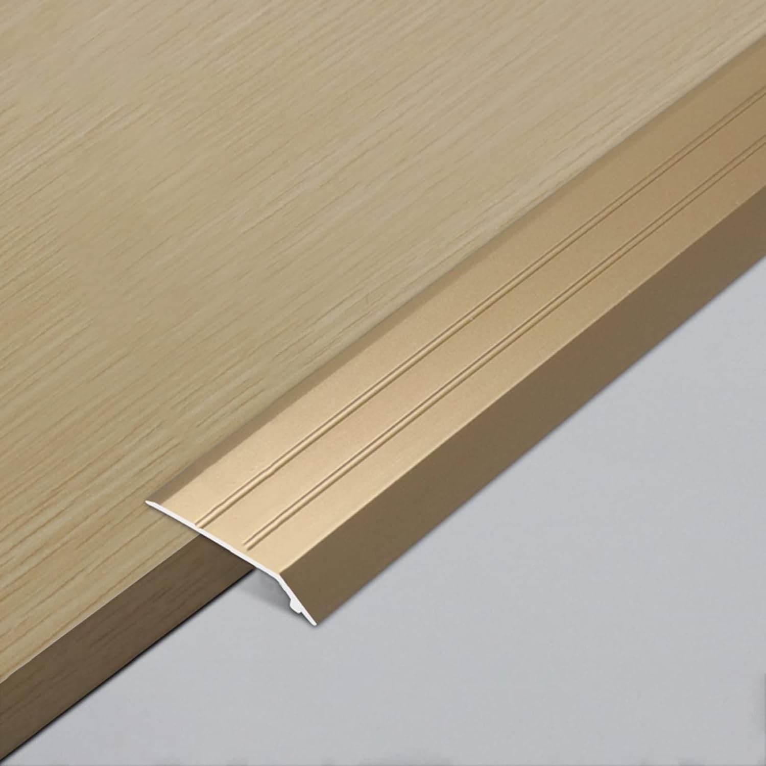 Floor Transition Strip Flooring Edge Trim, 3cm Wide Wood to Tile Transition Strips,Metal Door Edge Trim Strip,Tile Edge Ramp Decorative Rug,Threshold Gap Connection (Color : Style7)